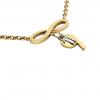 necklace, infinity – November 9th, made of 18k yellow gold vermeil on 925 sterling silver /42cm with 8cm extension