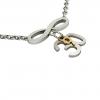 necklace, infinity – September 30th, made of 18k white gold vermeil on 925 sterling silver /42cm with 8cm extension