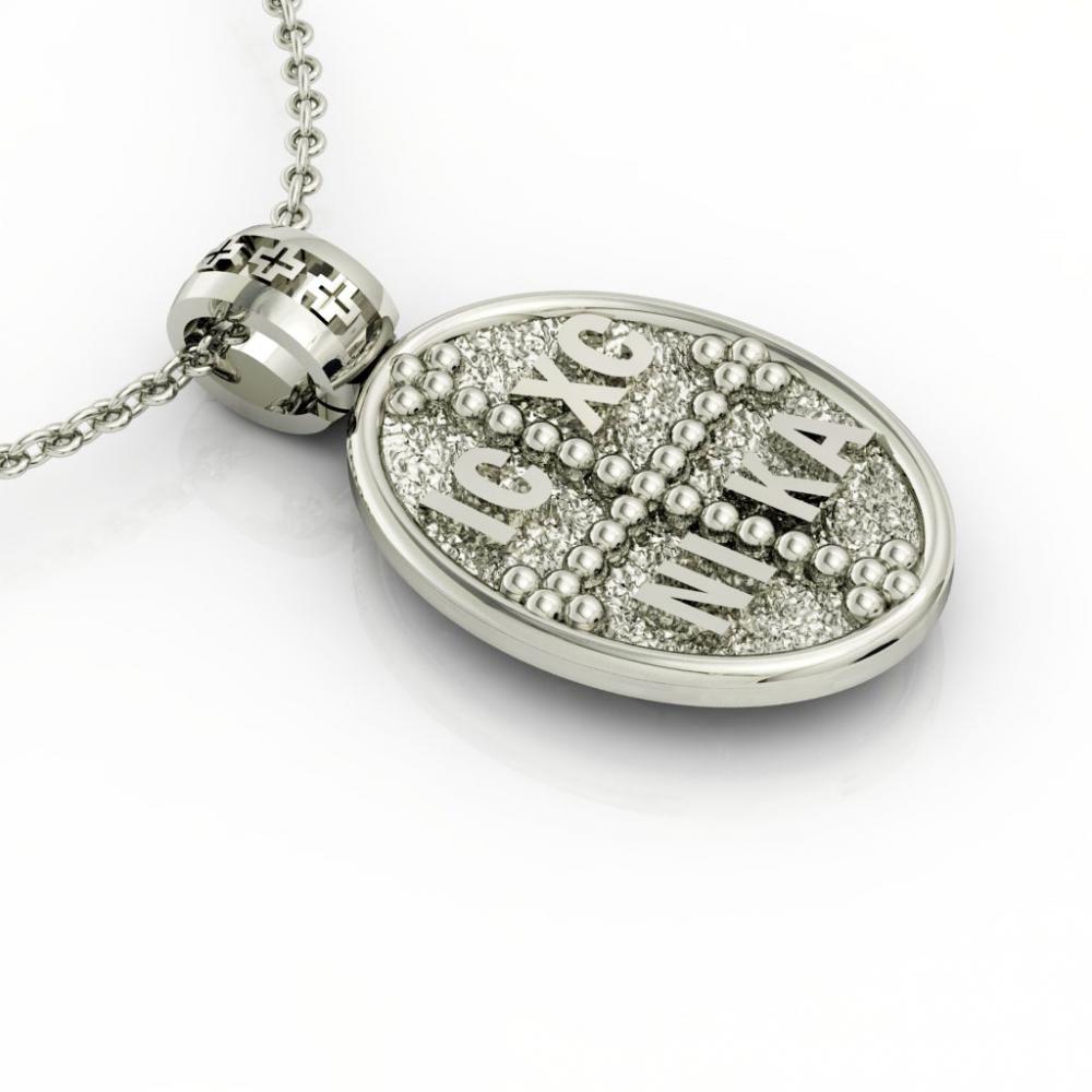 Constantine the Great Coin Pendant 9, made of 925 sterling silver / 18k gold finish / front side